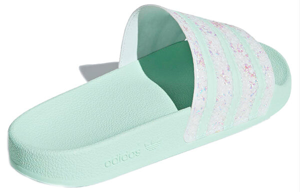 Тапочки adilette sports slippers Adidas, зеленый — фото 4