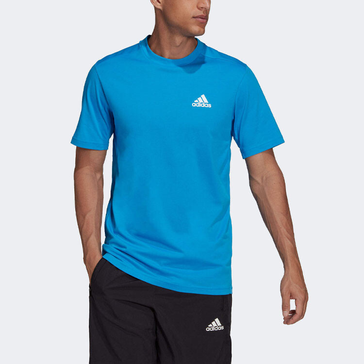 Футболка AEROREADY мужская синяя Adidas, синий — фото 2