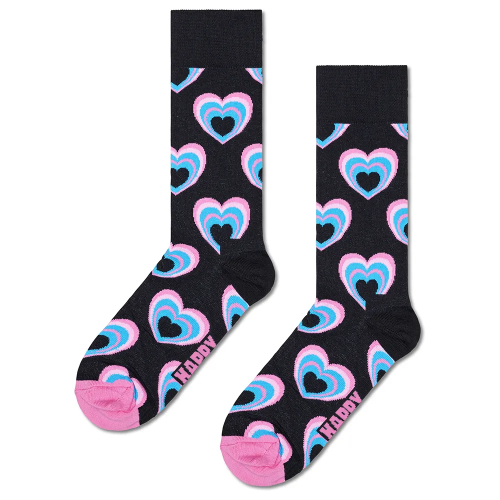 

Носки Happy Heart in heart crew, черный