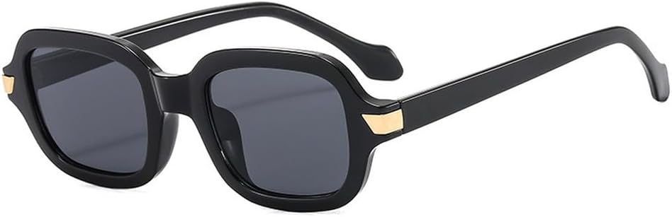 

Солнцезащитные очки LVTFCO в маленькой оправе для женщин, унисекс, винтажные оранжевые прямоугольные солнцезащитные очки, женские очки конфетных цветов, Bl, Black Gray