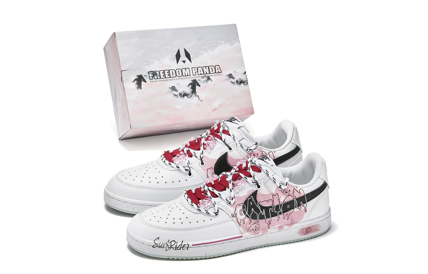 

Кроссовки Nike Court Borough Skateboarding Shoes Men Low-top Pink/white, белый