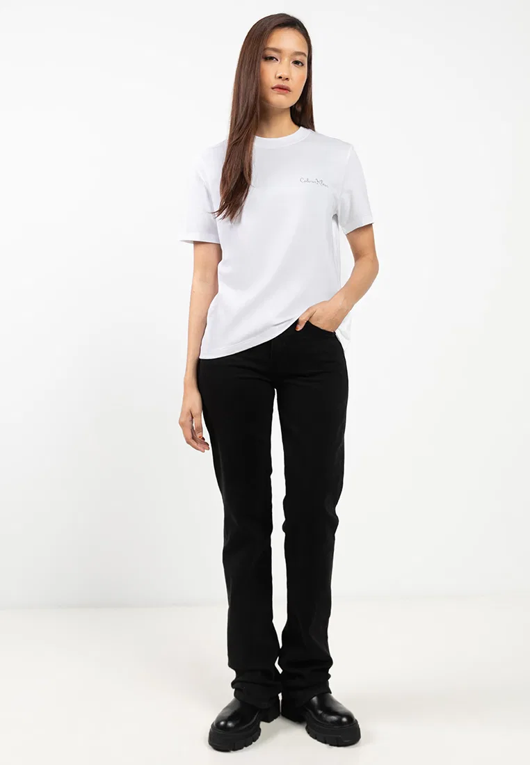 Футболка, классическая с графическим принтом, Calvin Klein Jeans, белый — фото 4