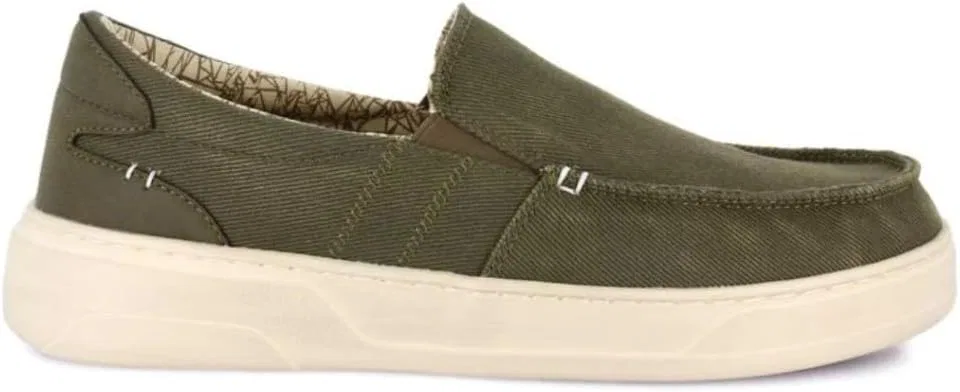 Туфли GRÜNLAND Herrenschuh im Mokassin-Stil, Olive