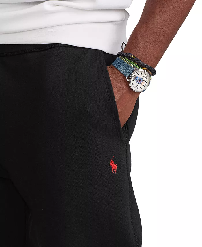 Мужские утепленные спортивные брюки Signature Fleece Big & Tall Polo Ralph Lauren, черный — фото 4