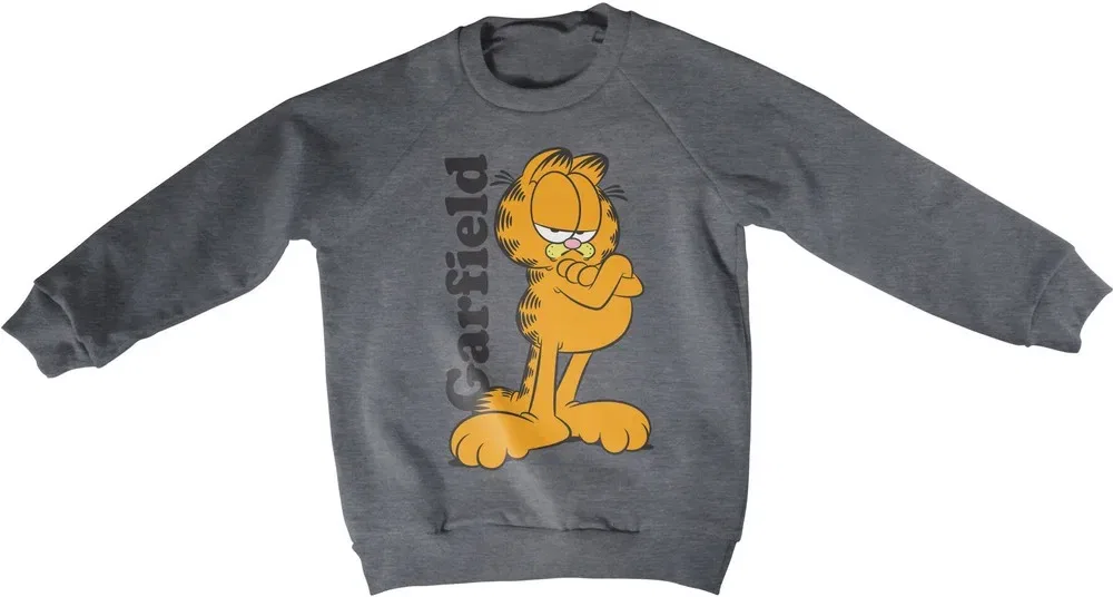 Свитшот детский серый, Garfield