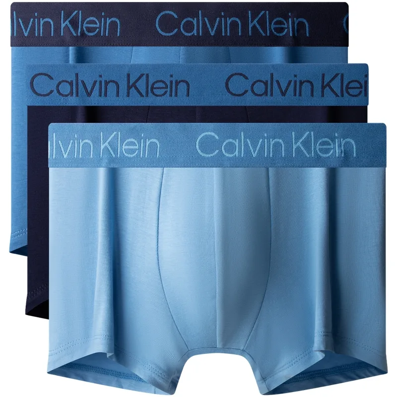 Мужские трусы 3 шт Calvin Klein, RPI-Berlin Blue/Pale Pink/Sky Blue — фото 3
