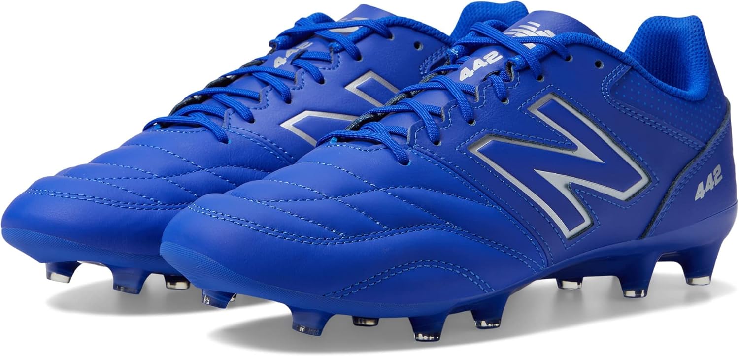 Футбольные бутсы New Balance Men's 442 V2 Team FG, сине-белый — фото 2