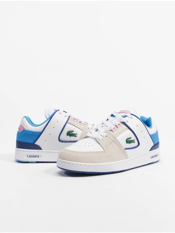 

Кроссовки на шнуровке Lacoste, цвет white/lightblue