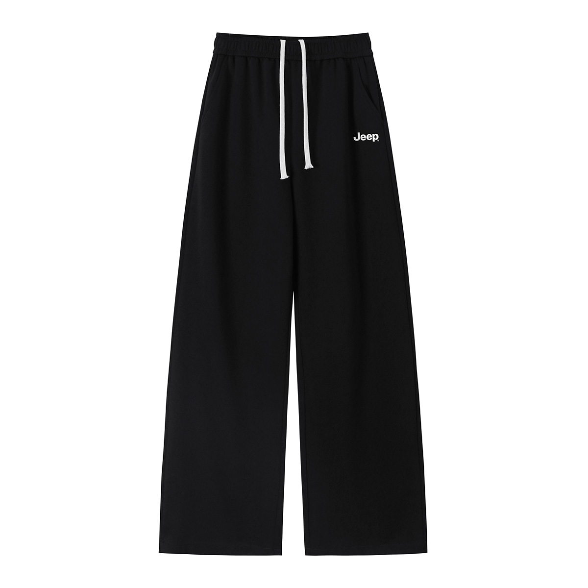 

Повседневные брюки унисекс, тонкие, прямого кроя Jeep, pure черный