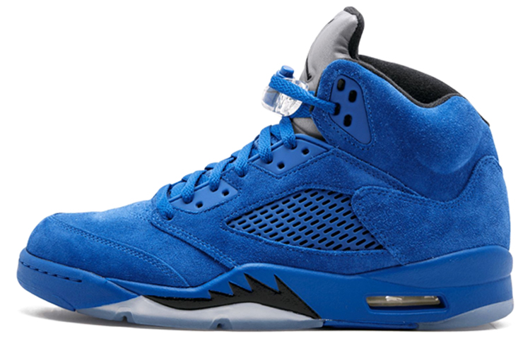 

Кроссовки JORDAN 5 Retro Blue Suede, Синий, Кроссовки JORDAN 5 Retro Blue Suede