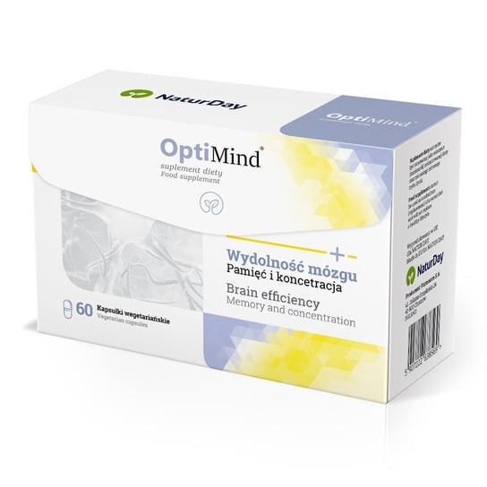 

NaturDay OptiMind Spirulina, Память и концентрация, 60 капсул. Inne