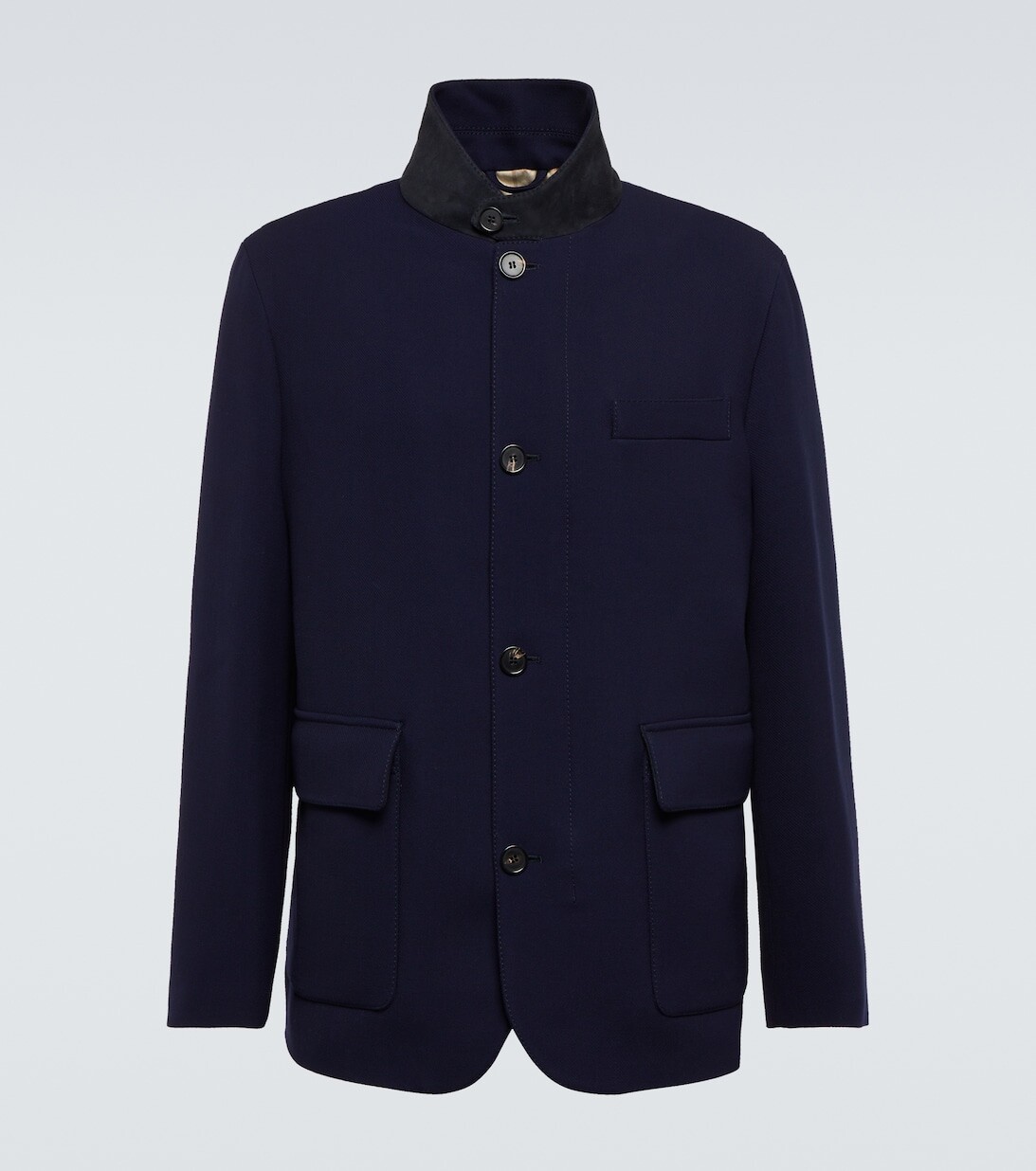 

Куртка родстер из шерсти Loro Piana, синий