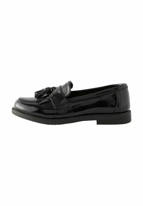 Туфли-слипоны Next, Tassel school slip ons, черный лакированный
