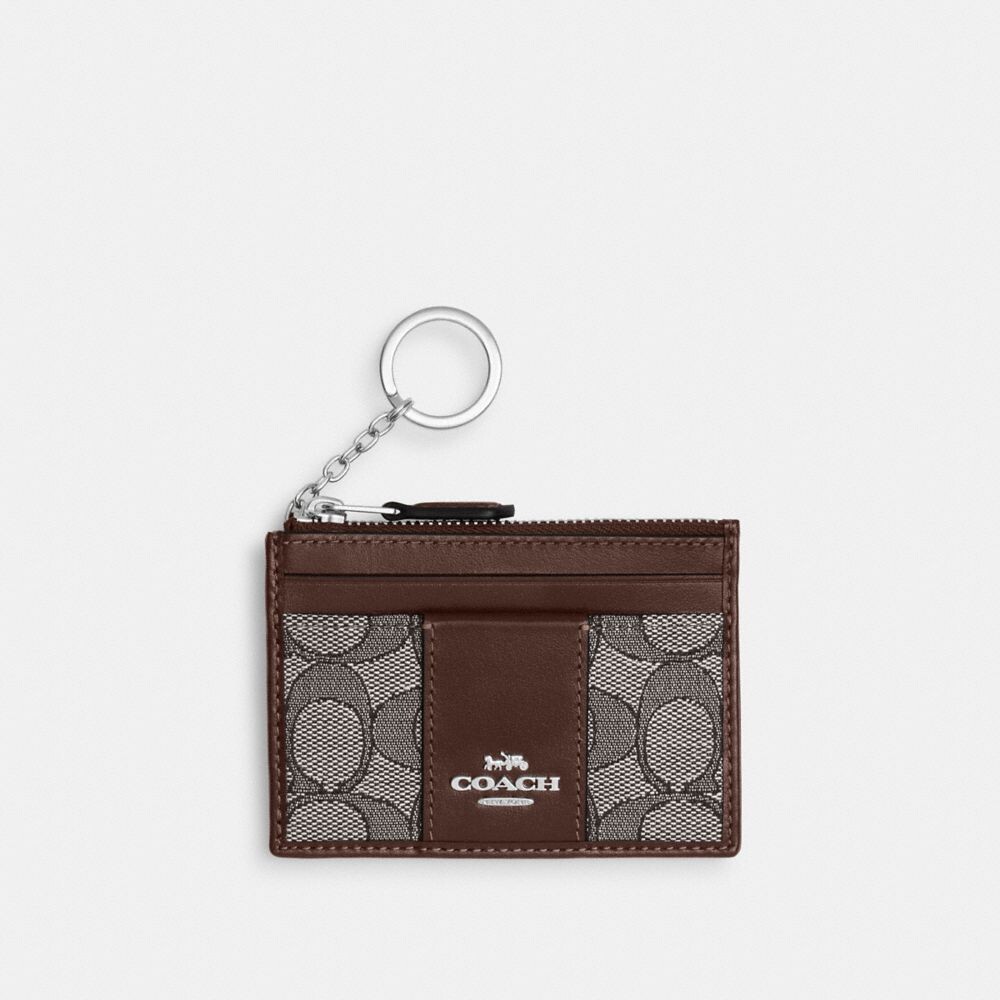 

Картхолдер COACH Mini Id Skinny, цвет Sv/Oak/Maple