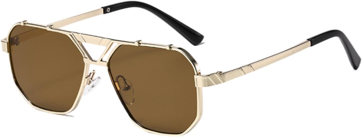 

Солнцезащитные очки с защитой UV400 | Металлические двойные перемычки, градиентные линзы | Для женщин и мужчин, для занятий спортом на открытом воздухе и вождения DSVIGF, 05