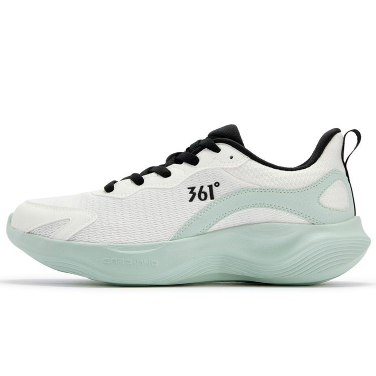 

361° Беговые кроссовки мужские низкие Cushioning Abrasion Resistant Slip Resistant White Creek Green