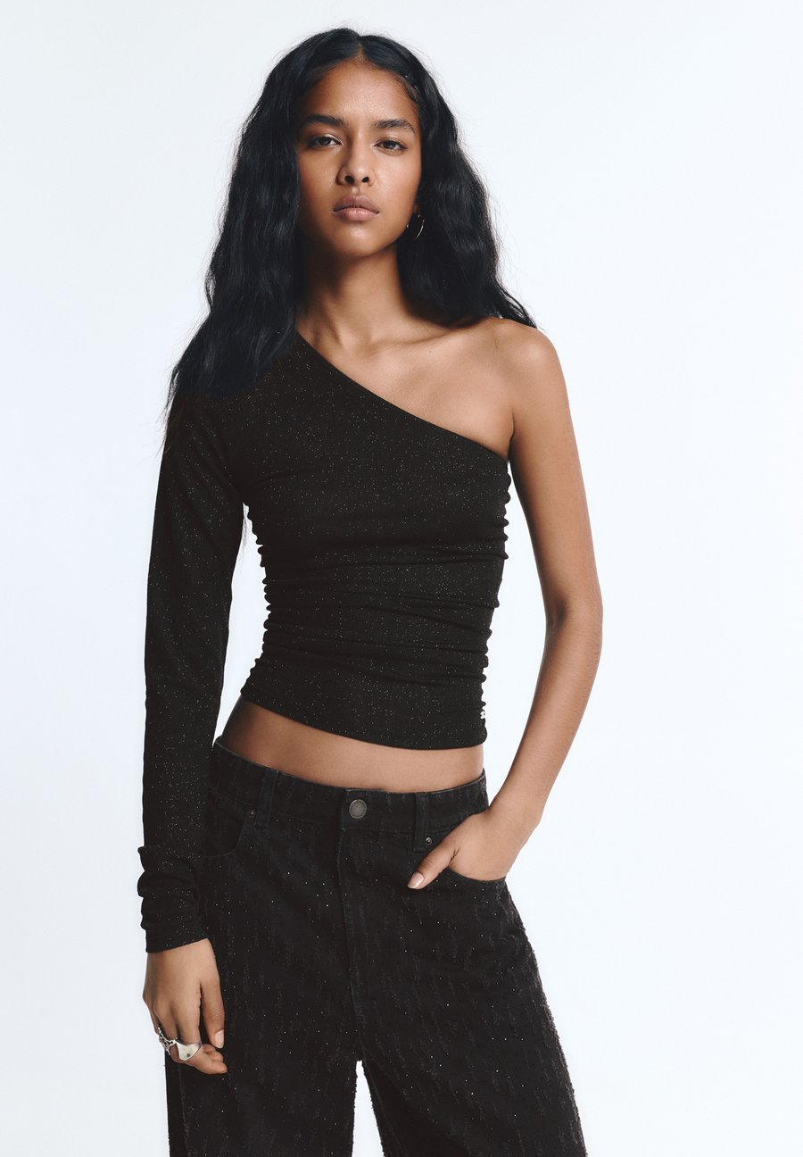 

Блуза PULL&BEAR ASYMMETRIC DRAPED, Black