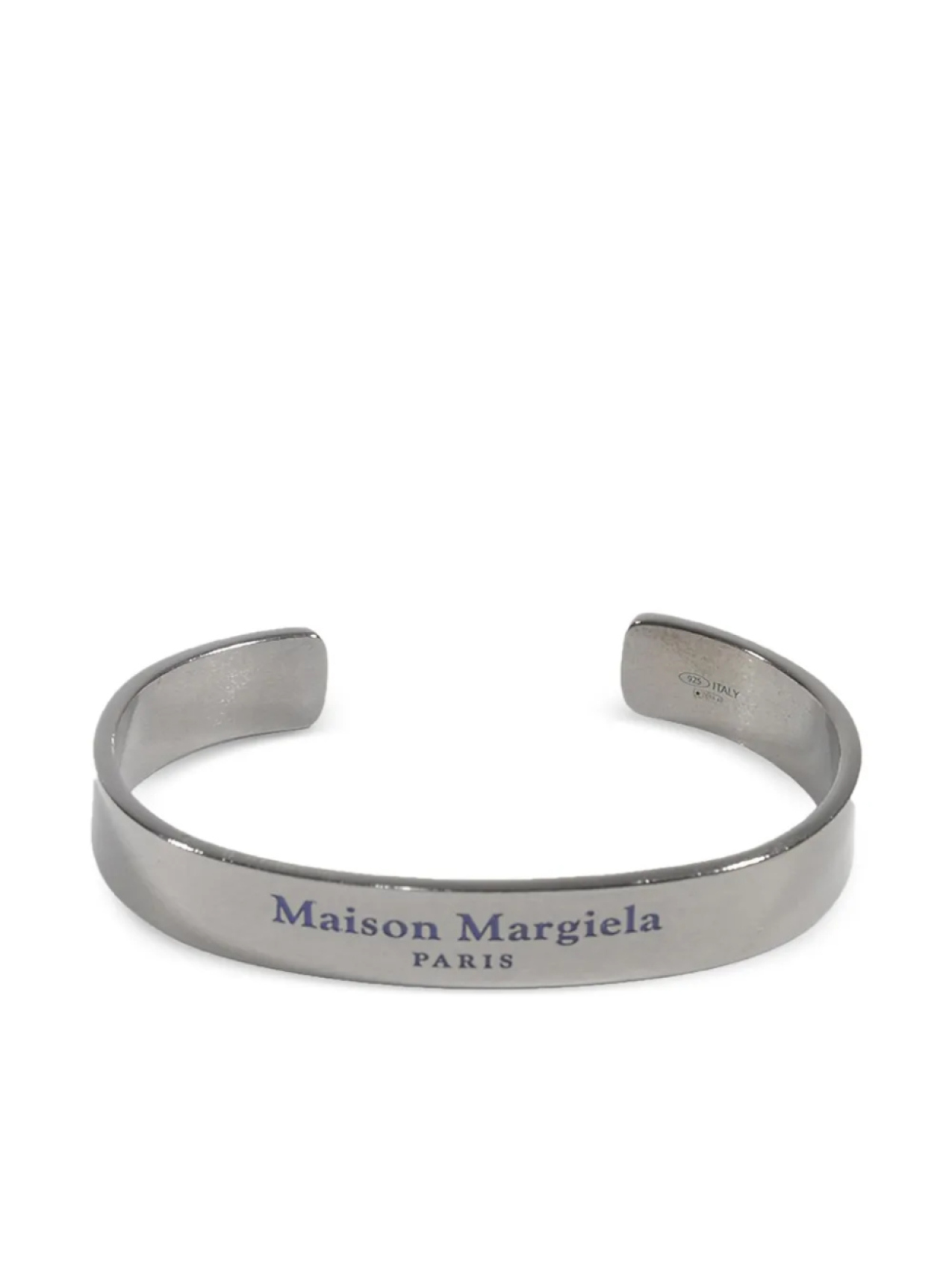 

Браслет с гравировкой логотипа Maison Margiela, серебряный