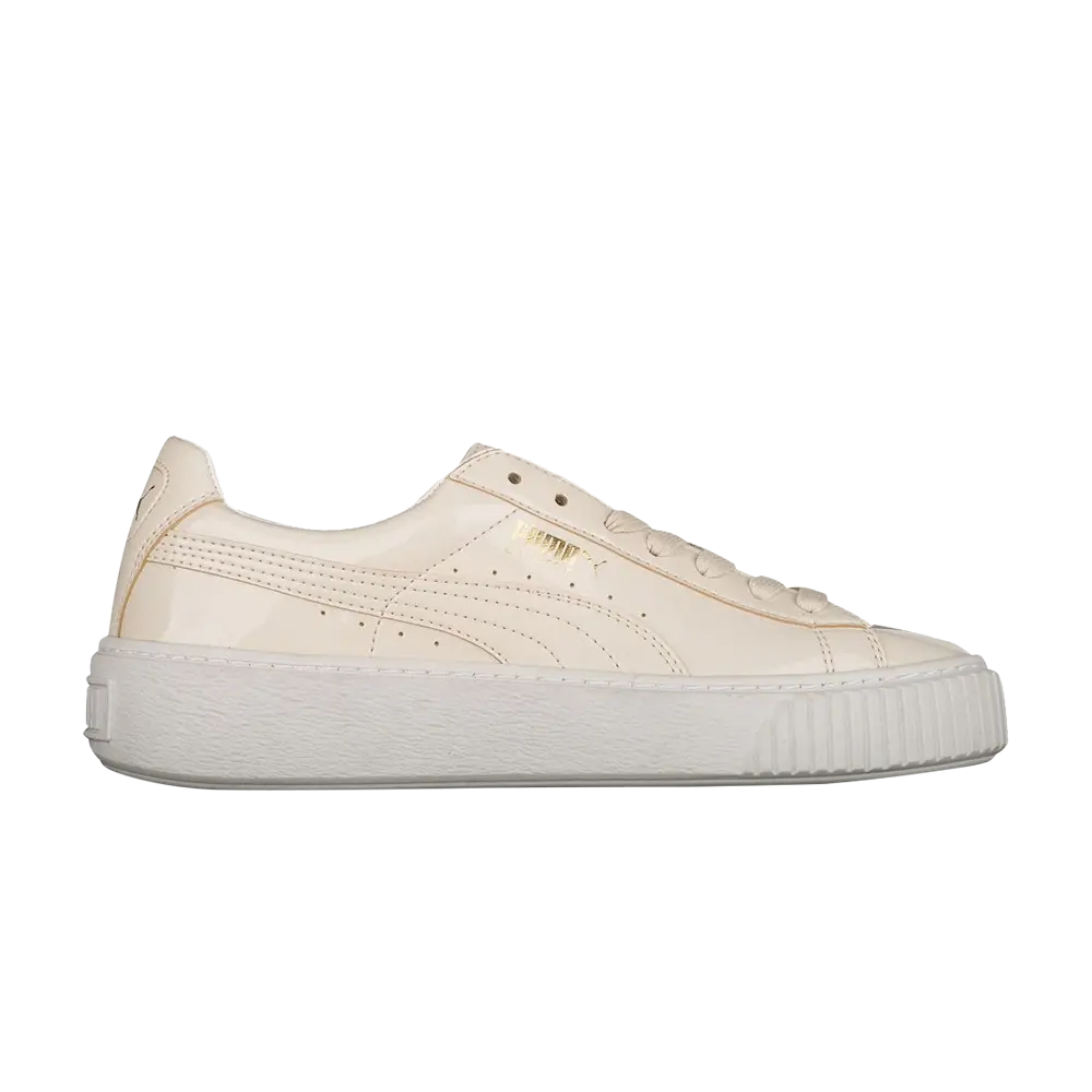 

Кроссовки Wmns Basket Platform Patent Leather Puma, кремовый, Бежевый, Кроссовки Wmns Basket Platform Patent Leather Puma, кремовый