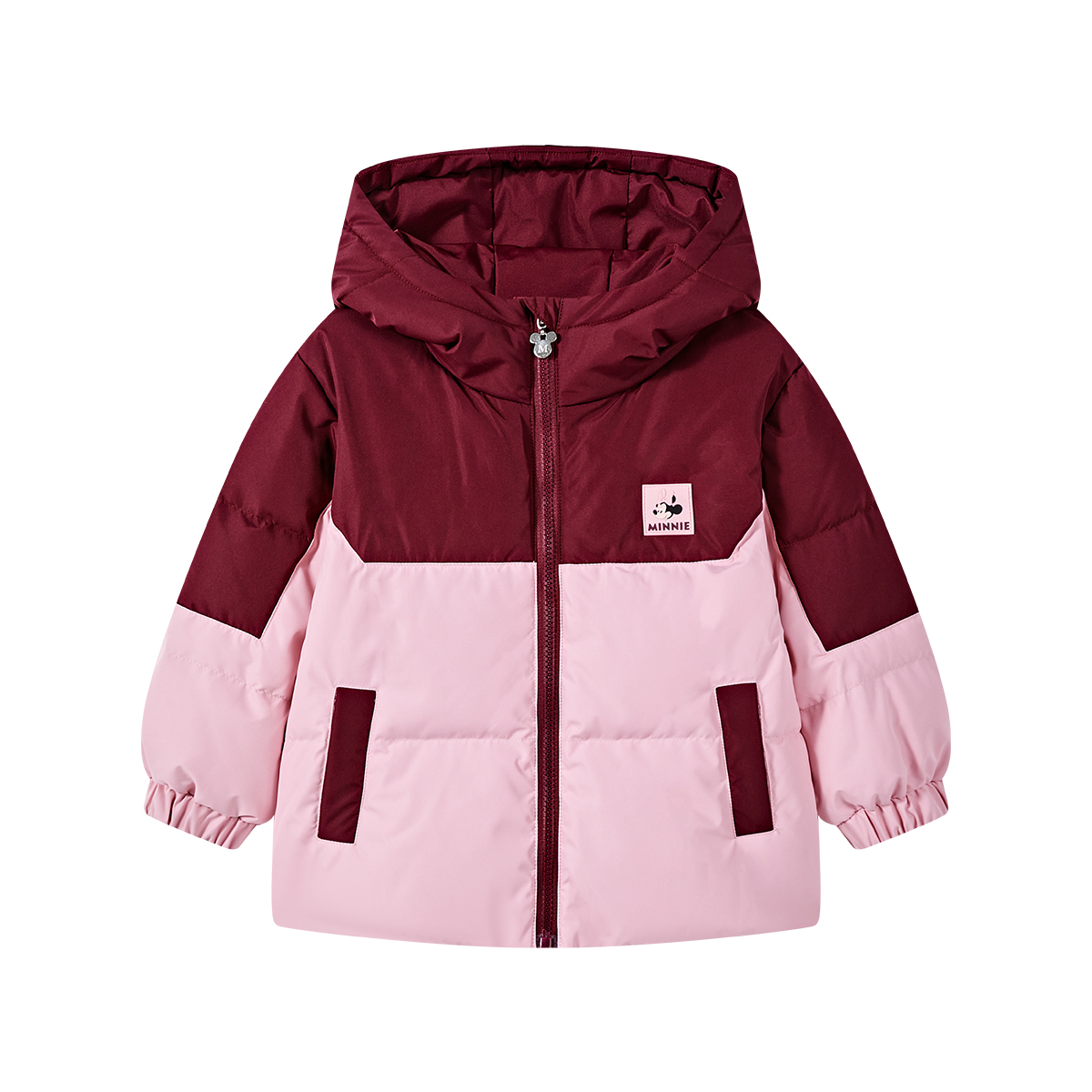 

Детская пуховая куртка с капюшоном, средней жесткости Disney, розовый