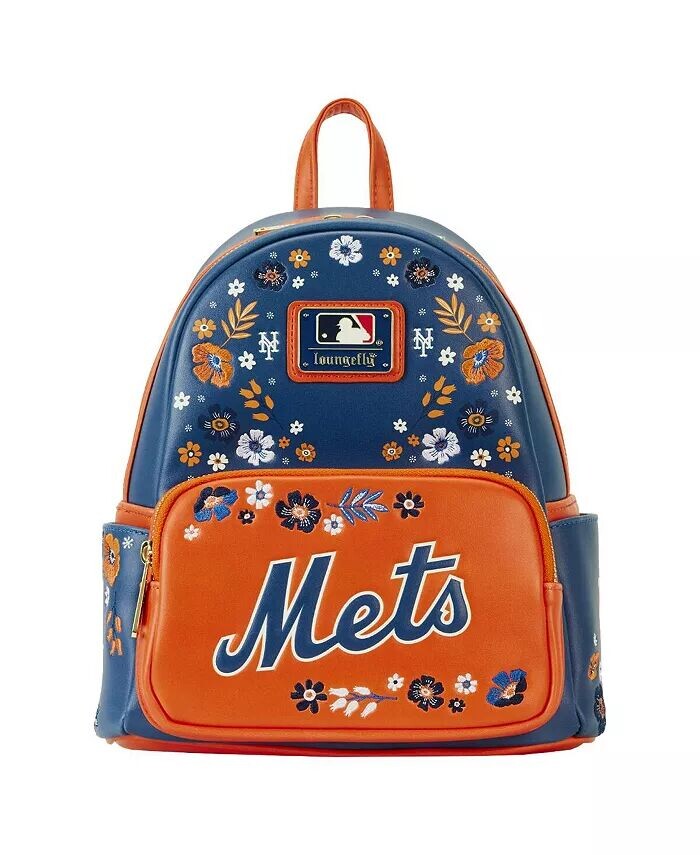

Мужской и женский мини-рюкзак New York Mets Floral Loungefly