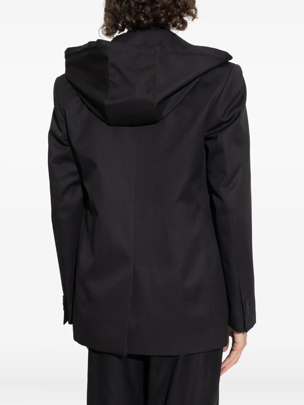 Куртка с капюшоном и эффектом распыленной краски Off-White, черный — фото 4
