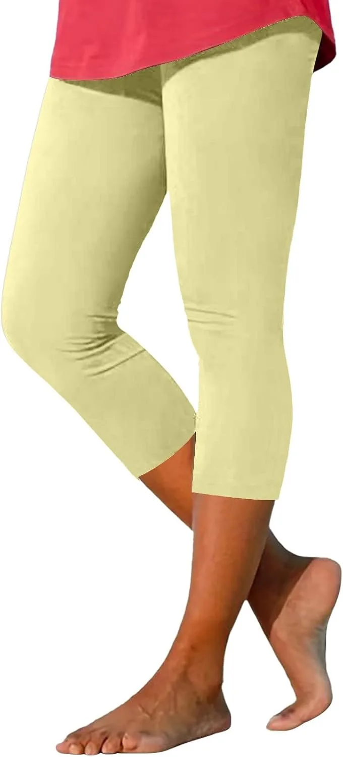 

Льняные брюки для женщин High Waist LCMTWX