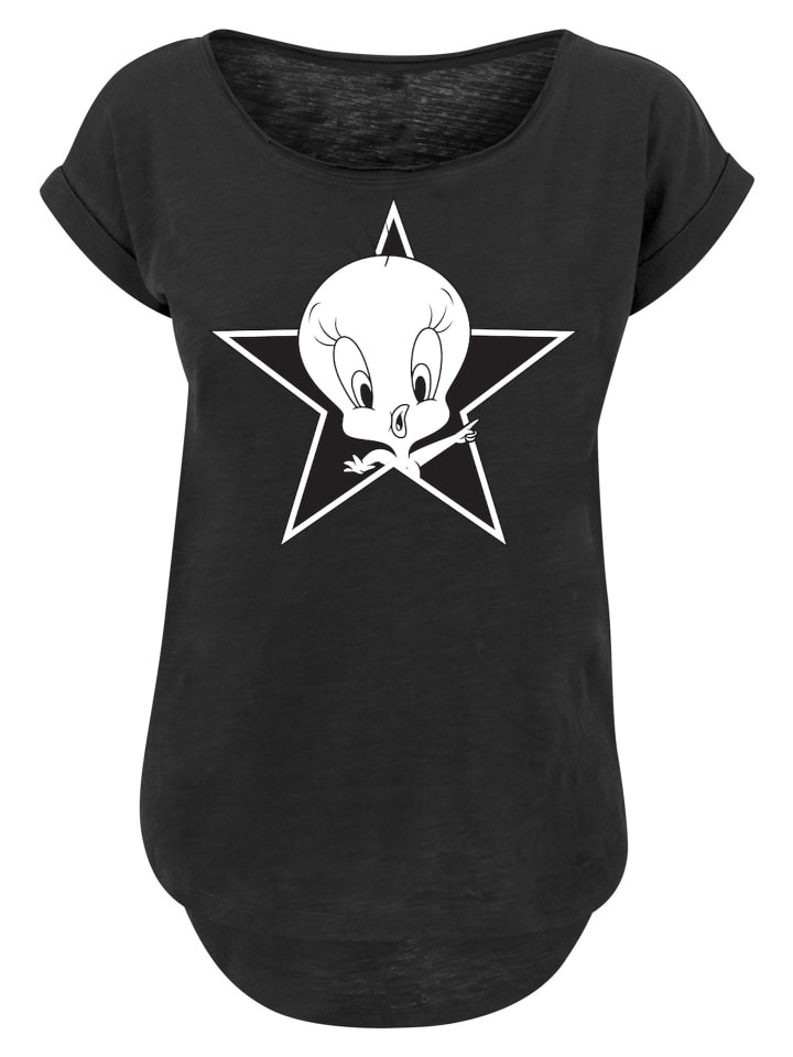 

Длинная футболка с принтом Looney Tunes Tweetie черного цвета F4NT4STIC, Черный, Длинная футболка с принтом Looney Tunes Tweetie черного цвета F4NT4STIC