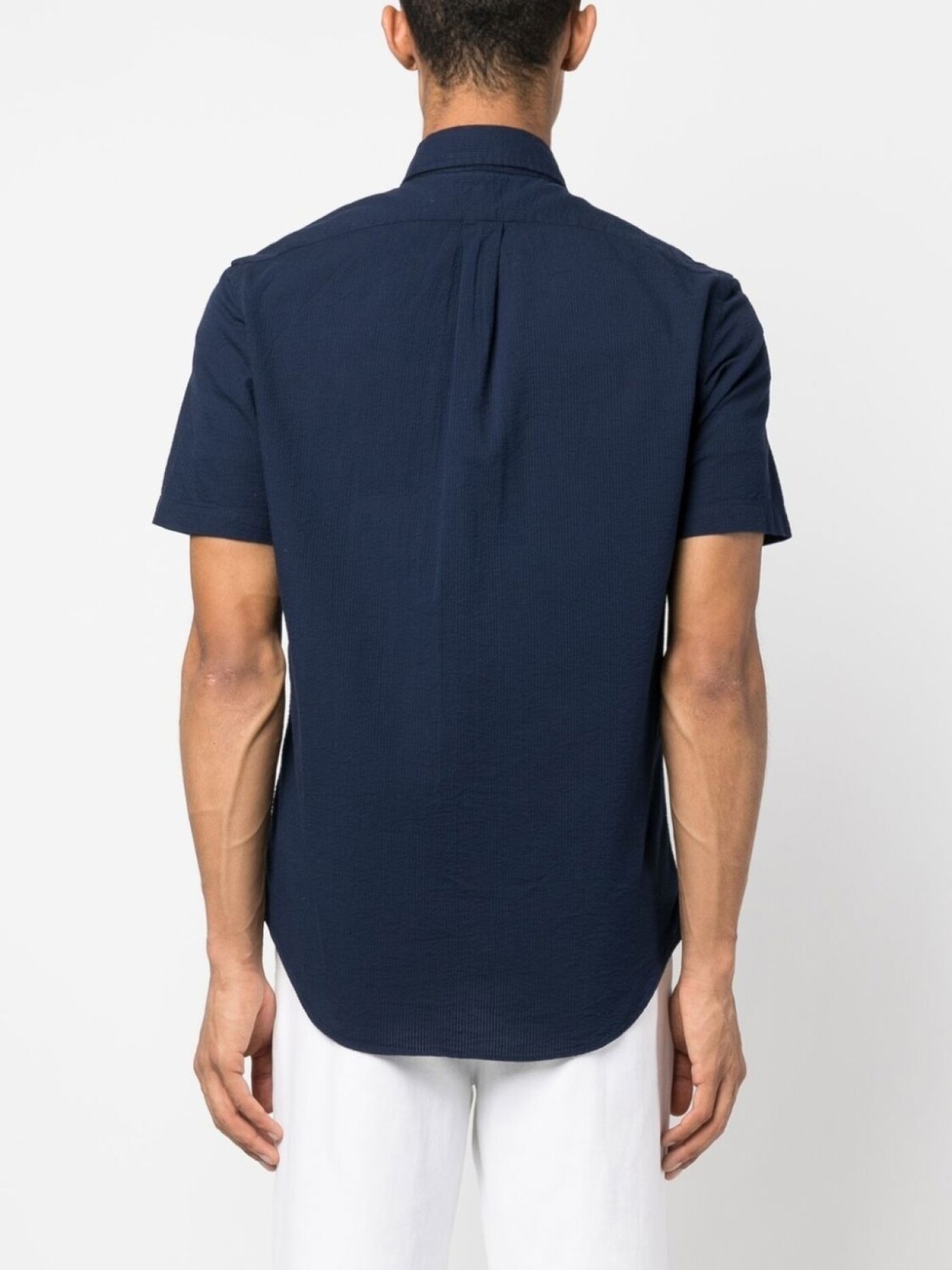 Вельветовая рубашка с короткими рукавами Polo Ralph Lauren, синий — фото 4