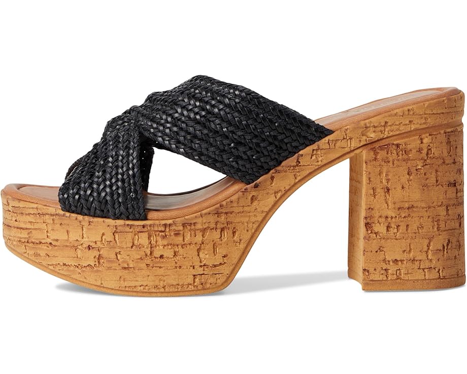 Туфли Seychelles Adorned Raffia Slide Sandal, черный — фото 4