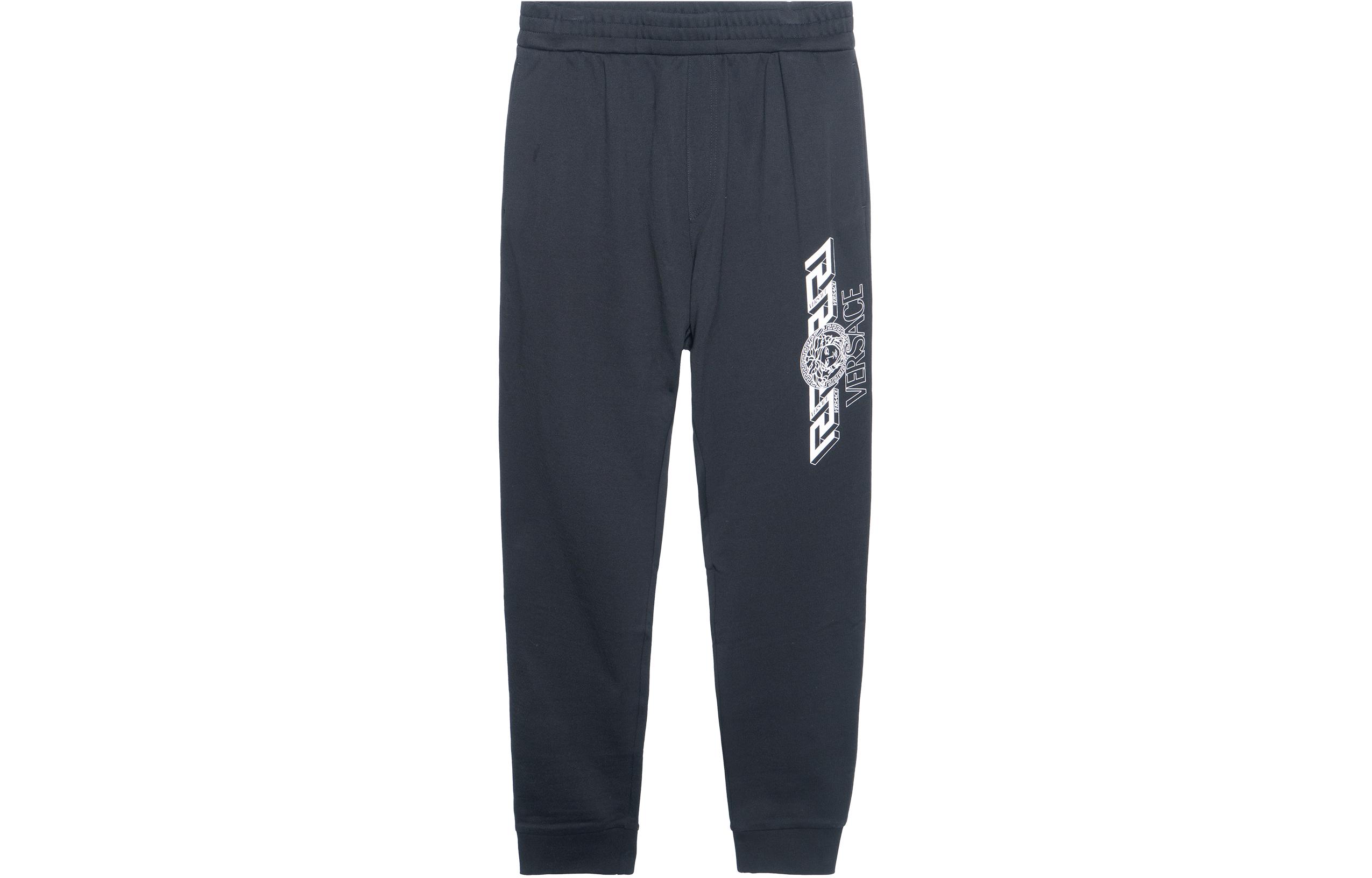 

Джерси трикотажные спортивные брюки greca VERSACE, черный