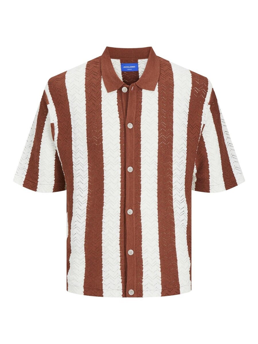 

Вязаный кардиган JACK & JONES Regular fit Knit Cardigan, цвет rusty red/white