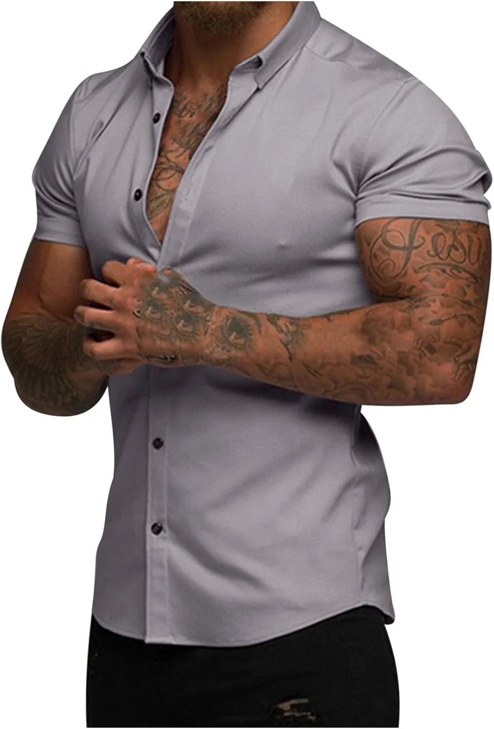 

Футболка Henley Muscularfit с коротким рукавом