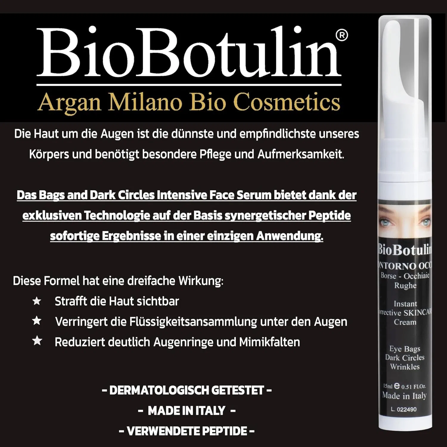 Гель-крем для глаз «BioBotulin» от BioBotulin Argan Milano Bio Cosmetics — фото 4