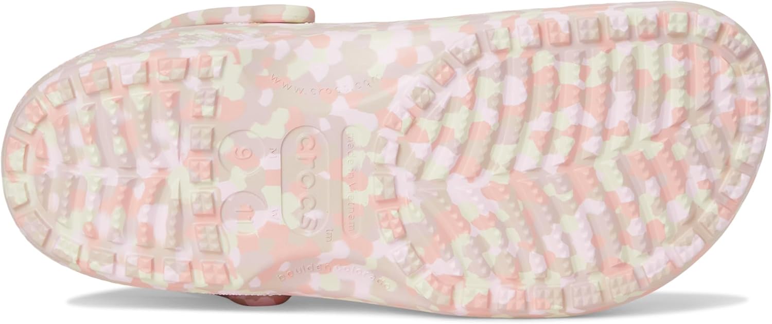 Унисекс сабо Crocs Classic с графическим принтом, розовый — фото 3