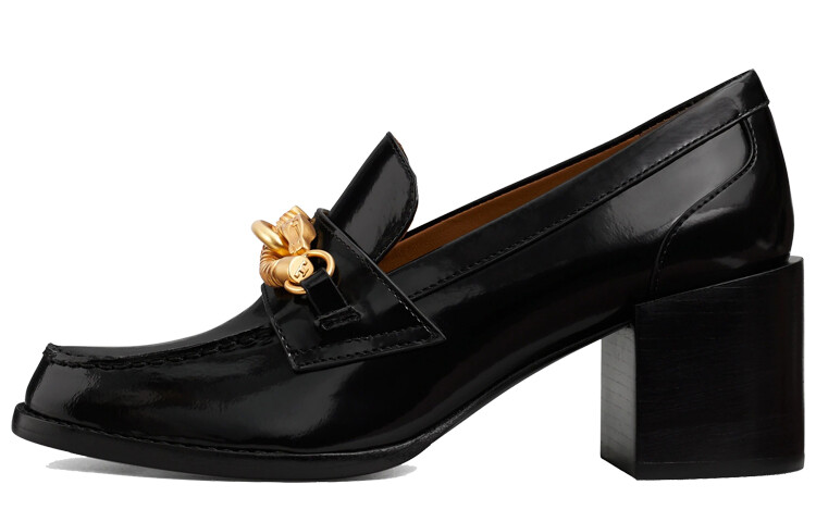 Туфли на высоком каблуке женские черные Tory Burch