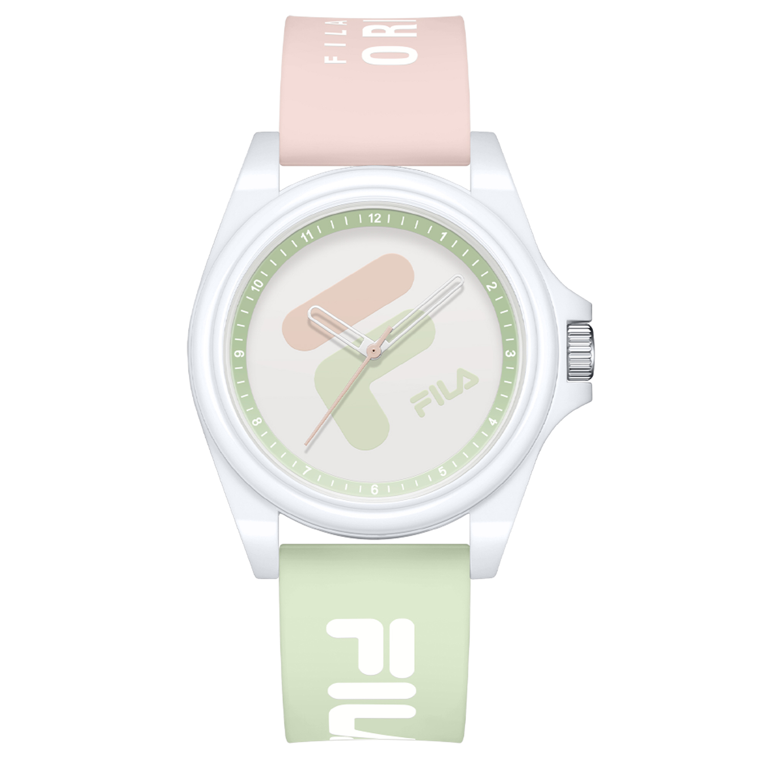 

FILA Часы Dreamy Castle Collection Monet Green Wrist Watch Quartz Movement Silicone Strap Beige Watch Dial Unisex, [Encounter Green]6568-001F
