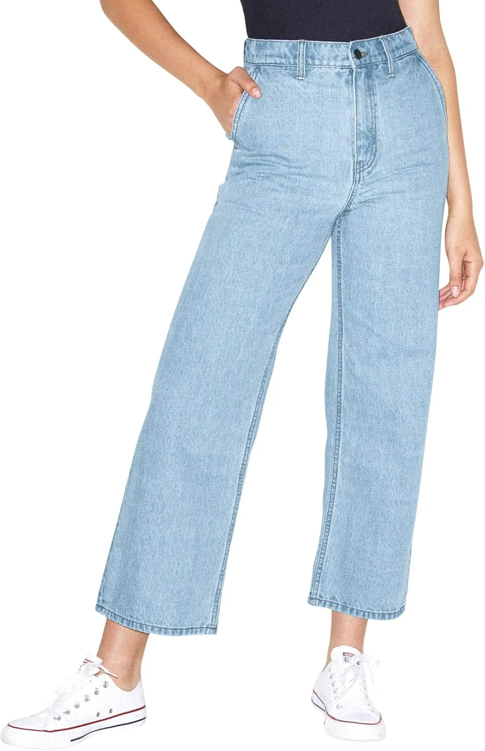 

American Apparel женские укороченные джинсы Wide Leg