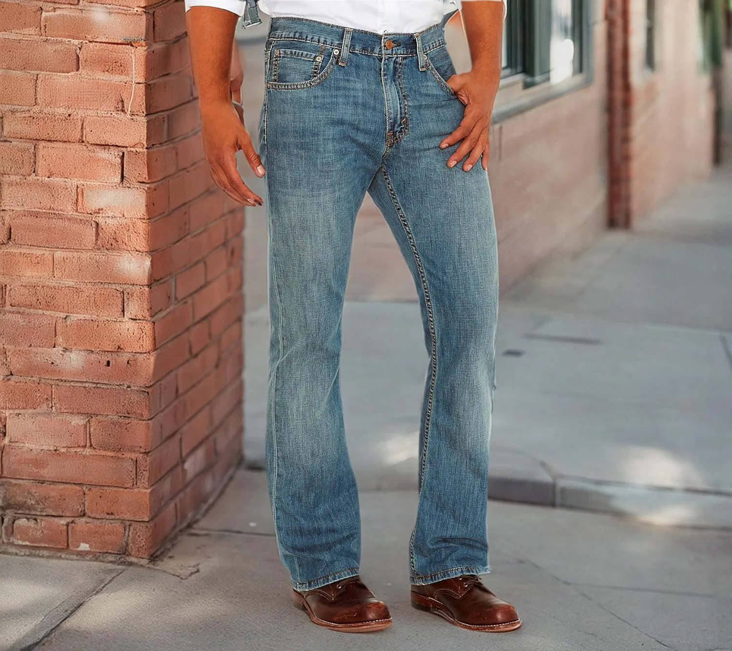 Джинсы Slim Bootcut Levi's, Medium Chipped — фото 2
