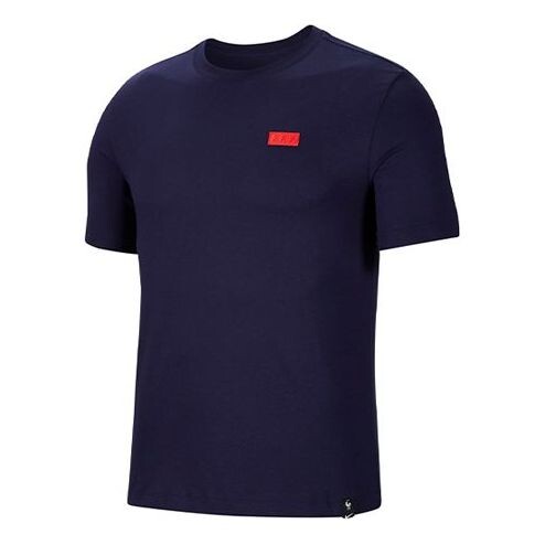 

Футболка france national team 20/21 t-shirt 'navy blue' Nike, синий