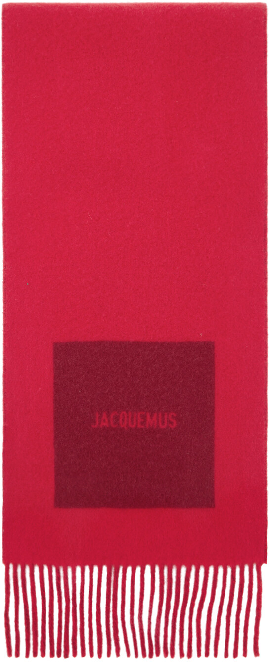 

Красный шарф La Casa 'L'echarpe Rond Carre' JACQUEMUS, мультиколор/красный