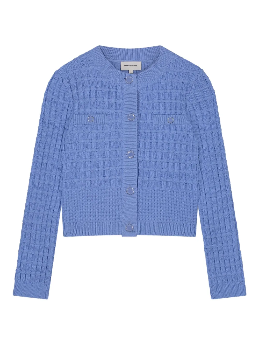 

Кардиган с текстурой "Chin" и пуговицами Fabienne Chapot, синий