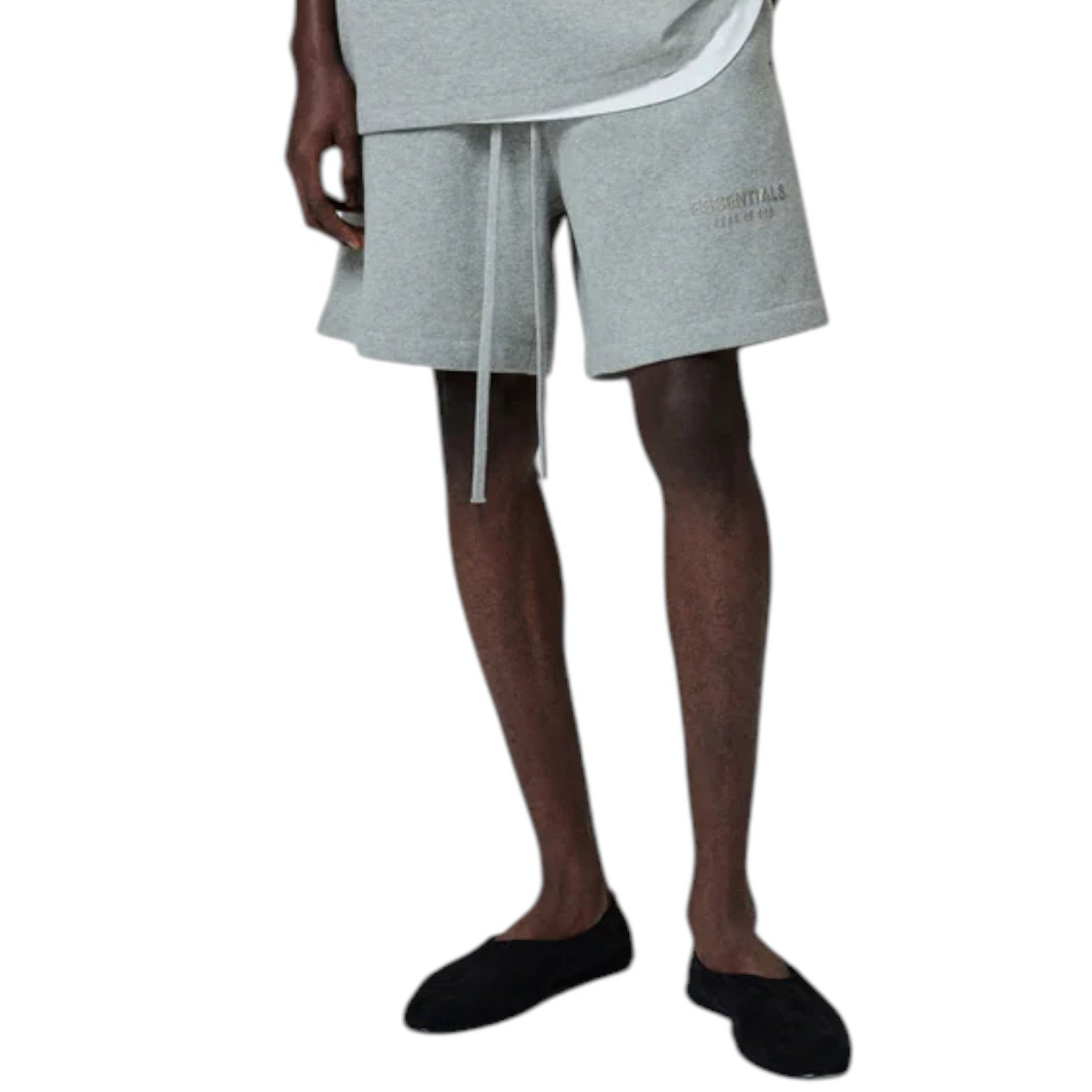 Флисовые шорты Fear of God Essentials Classic Fleece Sweatshort 'Concrete Heather' — фото 3