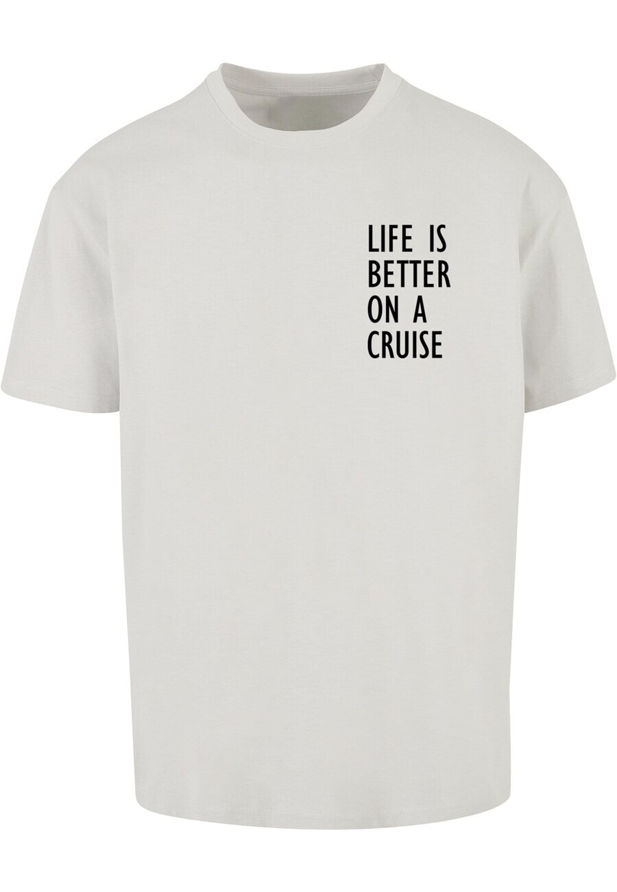 

Футболка Merchcode LIFE IS BETTER, серый