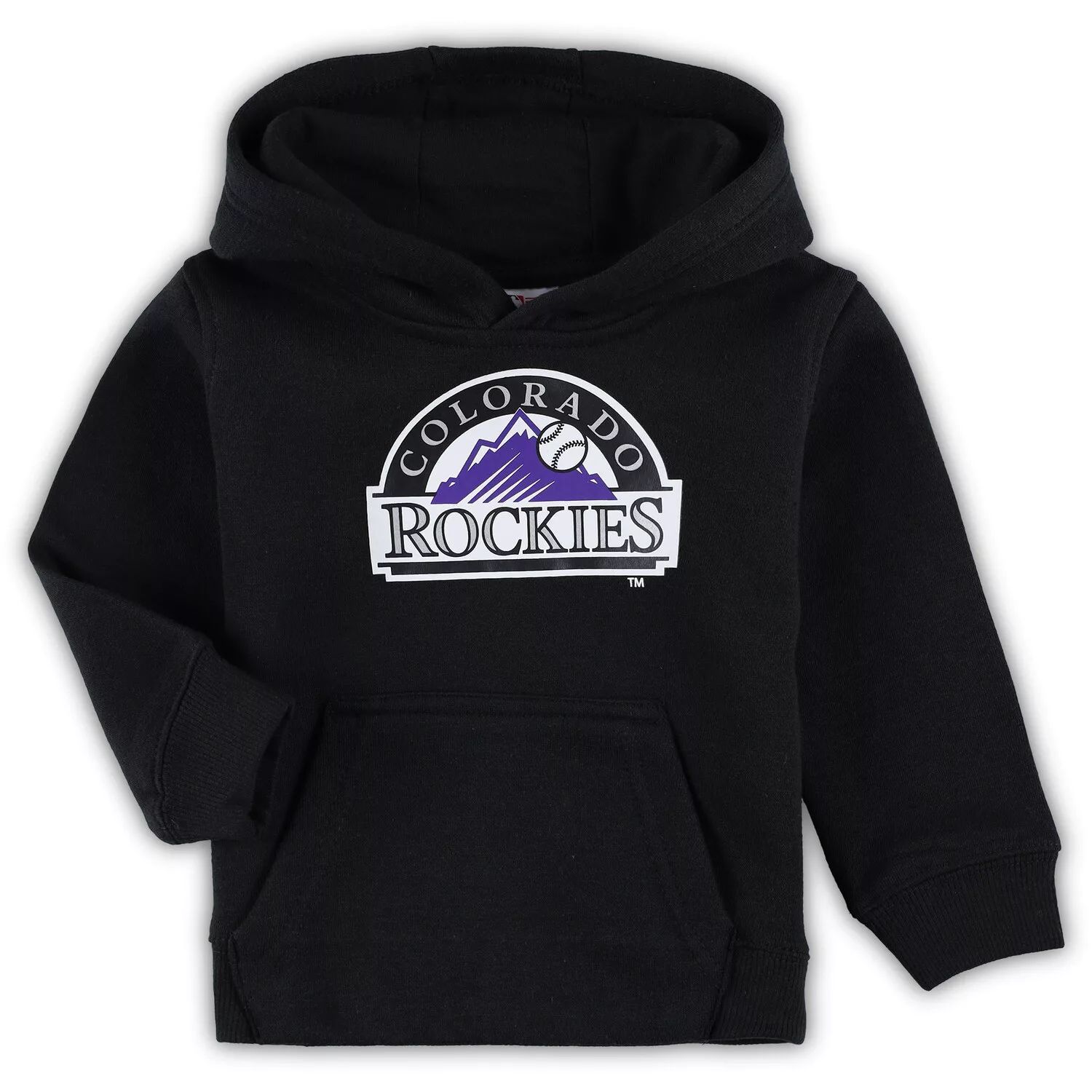 

Черный флисовый пуловер с капюшоном и логотипом Colorado Rockies Team Primary для малышей Outerstuff