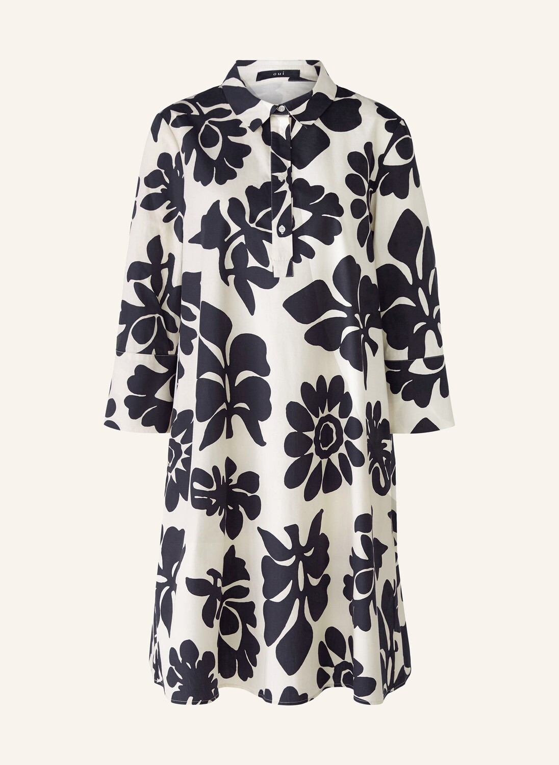 

Платье-Рубашка с рукавами 3/4 Oui, бежевый