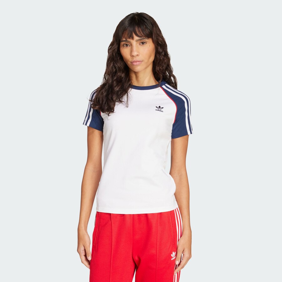 Обычные брюки ADIDAS ORIGINALS Beckenbauer, цвет bright red — фото 2