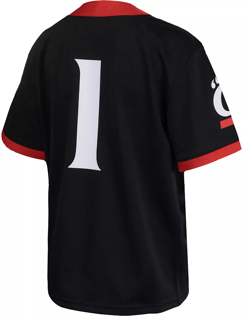 Домашняя футбольная майка Nike Youth Cincinnati Bearcats, черная реплика #1 — фото 3