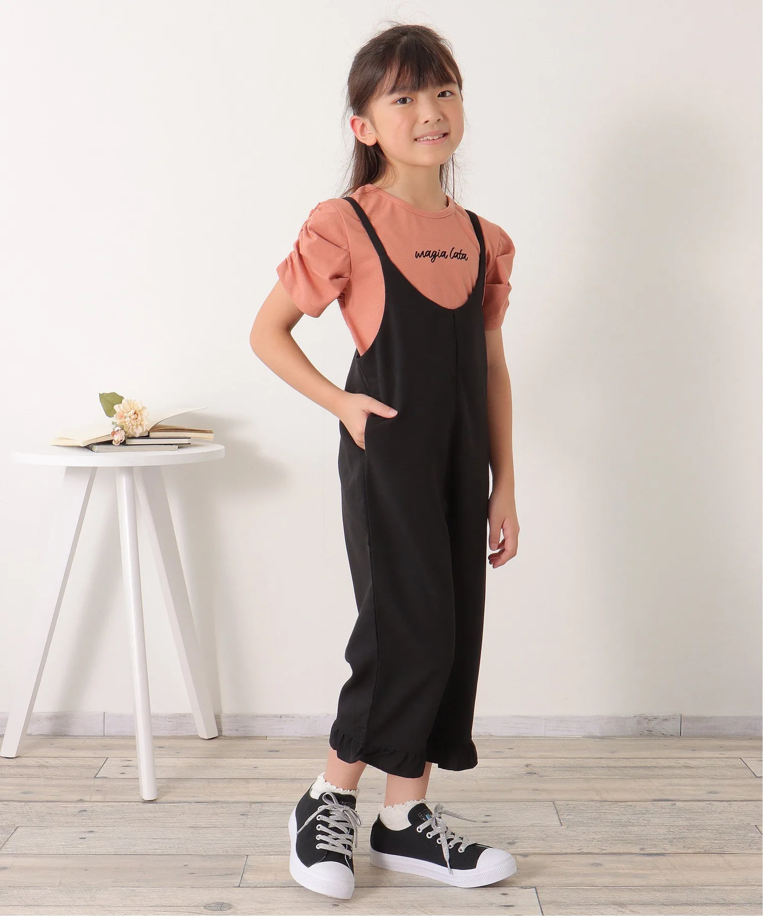 Комбинезон-майка с оборками по низу (120-160 см) Ikka, Light Gray — фото 3