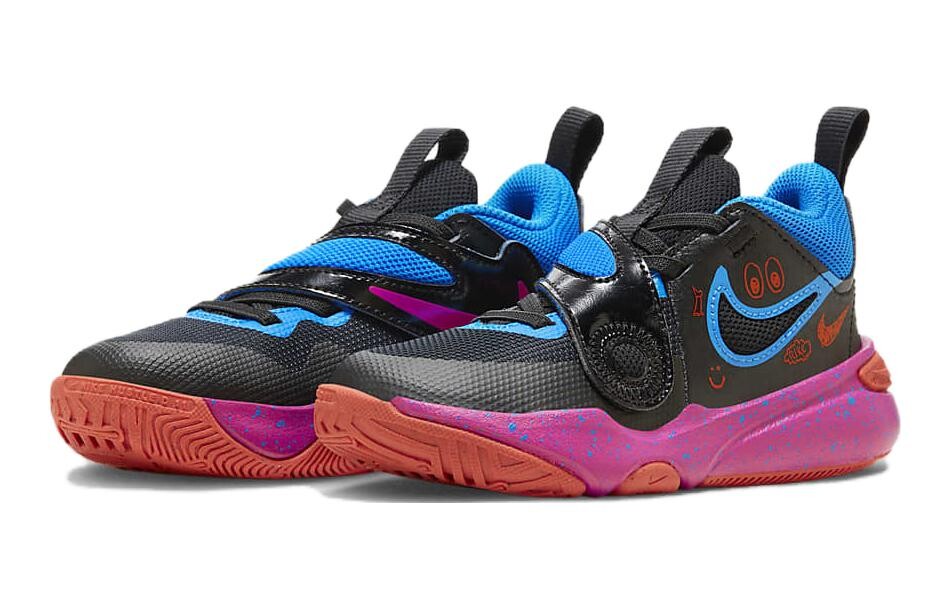 Баскетбольные кроссовки Team Hustle D 11 Kids для детей Nike, синий/черный — фото 3